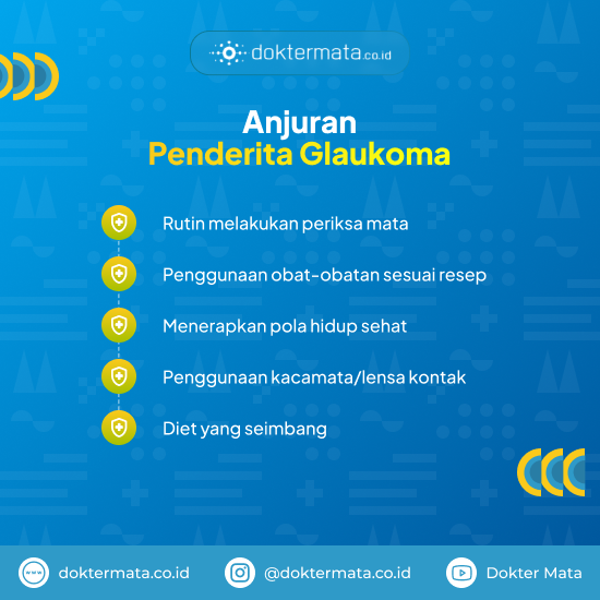 Anjuran Penderita Glaukoma