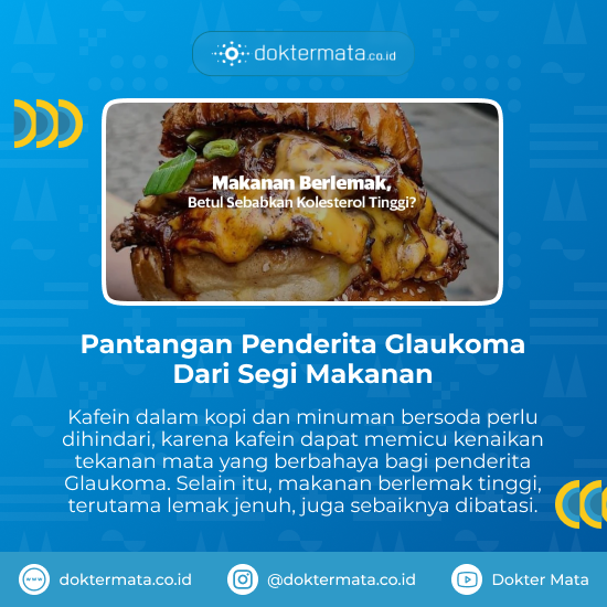 Pantangan Penderita Glaukoma Dari Segi Makanan