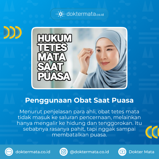 Penggunaan Obat Saat Puasa - Obat Tetes Mata Terasa Pahit