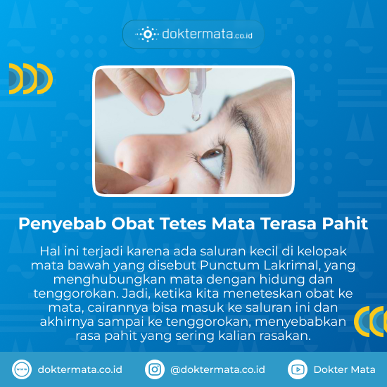 Penyebab Obat Tetes Mata Terasa Pahit