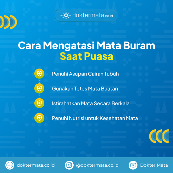 Cara Mengatasi Mata Buram Saat Puasa - penyebab mata buram