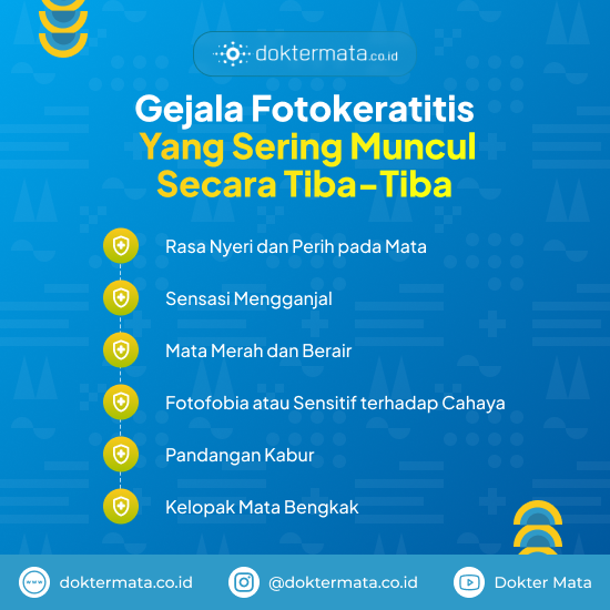 Gejala Fotokeratitis yang Sering Muncul Secara Tiba-Tiba
