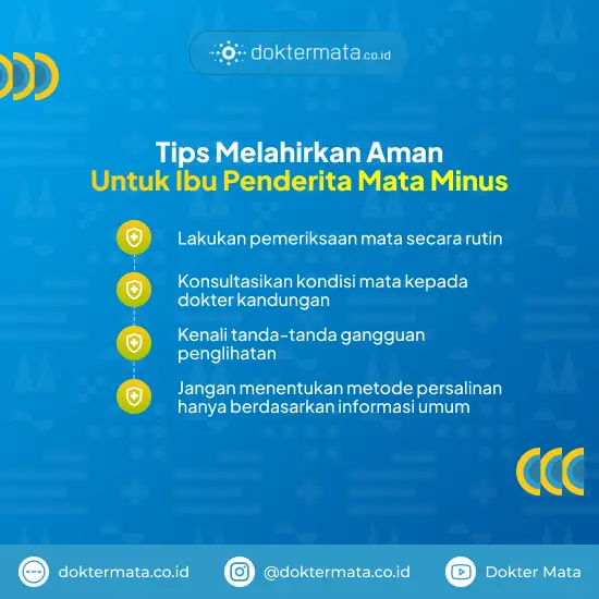 Tips Melahirkan Aman Untuk Ibu Penderita Mata Minus - Melahirkan Nornal